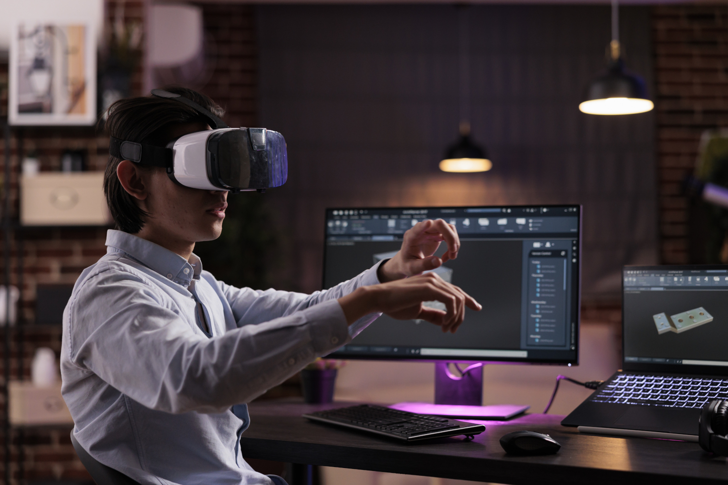 Preview de modelo 3D CAD em wireframe